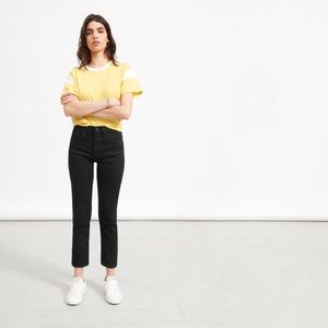 Everlane Cheeky Straight high rise jeans black 26
